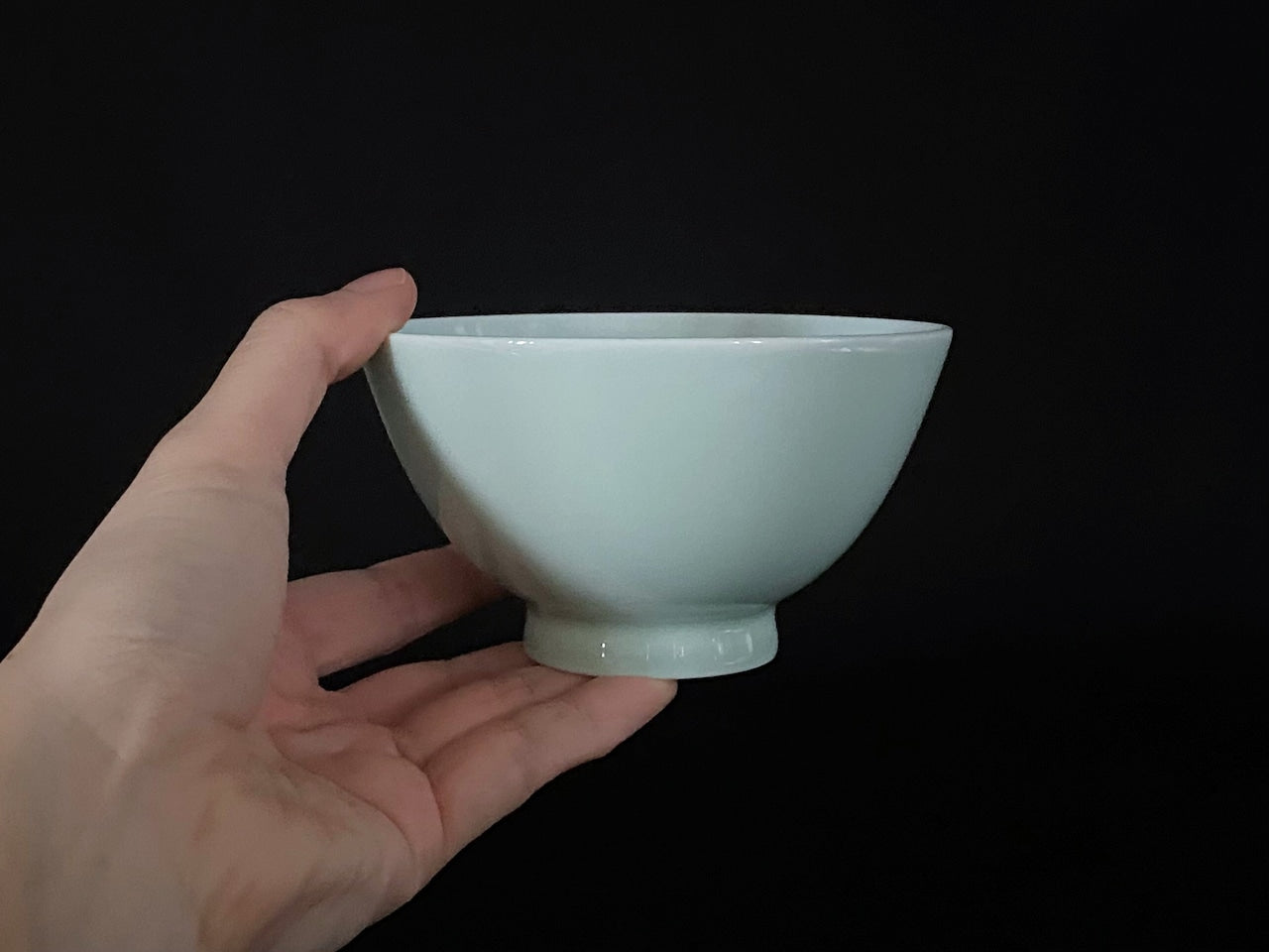 【井上萬二窯作】青白磁飯碗(小)