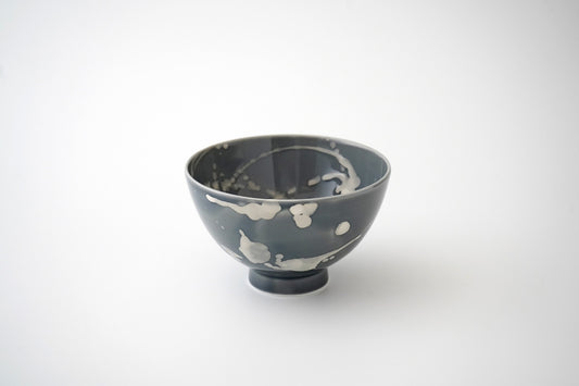 【井上祐希作】釉滴飯碗（大）SUMIGRAY